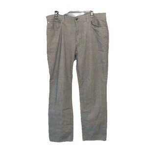 English Laundry Brixton Pants Men's 38x32 Black White Straight Slimming Preppy